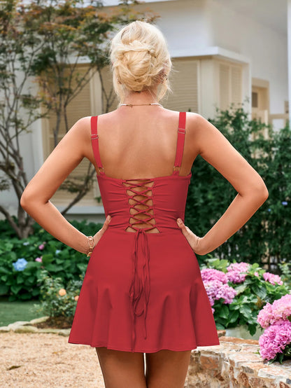 The Mini Corset Old Money Dress - Ruched Bust & Sculpted Fit