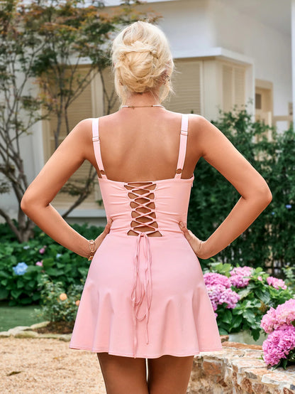 The Mini Corset Old Money Dress - Ruched Bust & Sculpted Fit